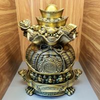 Bình tài lộc túi tiền đồ đồng phong thủy chiêu tài hút lộc - ĐĐPT225