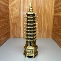 Tháp văn xương 9 tầng đồ đồng phong thủy size lớn - ĐĐPT617