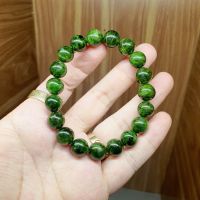 Vòng tay đá Diopside thiên nhiên màu xanh lá thích hợp cho mệnh mộc, hỏa Size 10ly - VTDPS1142