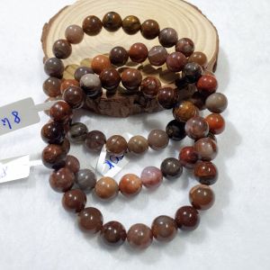 Vòng tay gỗ hóa thạch thiên nhiên size hạt 8ly - VGHT832