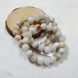 Vòng tay gỗ hóa ngọc thiên nhiên size hạt ~11ly - VTHN906