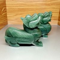 Cặp Tỳ Hưu Phong Thủy Đá Thạch Anh Xanh (Aventurine) Thiên Nhiên - THCT1117