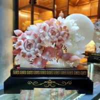 [Quà tặng phong thủy] Lẵng hoa hồng ngọc onyx thiên nhiên - QTPT1034