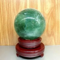 Quả Cầu Phong Thủy Xanh Lá Đá Fluorite Thiên Nhiên ĐK:10,9cm - Hợp mệnh mộc, hỏa - QCXL1146