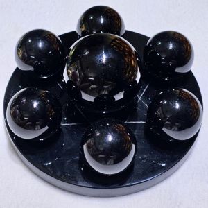 Bộ thất tinh trận bằng đá onyx đen thiên nhiên - Hợp mệnh thủy, mộc - TTT1223