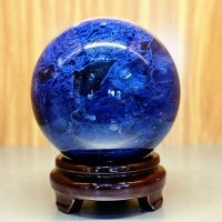 Quả Cầu Phong Thủy Xanh Dương Đá Obsidian Thiên Nhiên ĐK:11cm - Hợp Mệnh Thủy Mộc - OBSA228