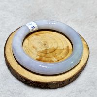 Vòng Tay Dạng Bản Đũa Liền Nguyên Khối Đá Cẩm Thạch A Thiên Nhiên Ni52 - 168VTD004