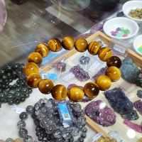 Vòng Tay Đá Mắt Hổ Thiên Nhiên Vàng Nâu 12li - VTCT0013