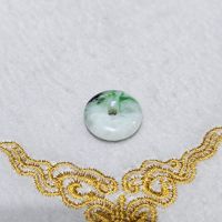 Đồng điếu ( Khấu bình an ) ngọc cẩm thạch A thiên nhiên bao kiểm định - DD318