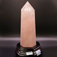 Trụ đá Thạch Anh Hồng thiên nhiên bao kiểm định hợp mệnh Hỏa, Thổ - TĐTA1202