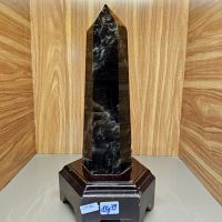 Trụ đá Thạch Anh Đen thiên nhiên bao kiểm định hợp mệnh Mộc, Thủy - TĐTA1222