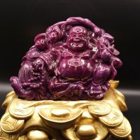 Tượng Ngài Di Lạc đá Ruby đỏ huyết thiên nhiên (VIP) - TDL955