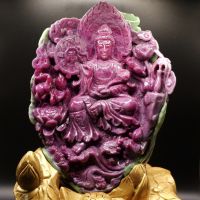 Tượng mẹ Quán Thế Âm đá Ruby thiên nhiên (VIP) - TRB854