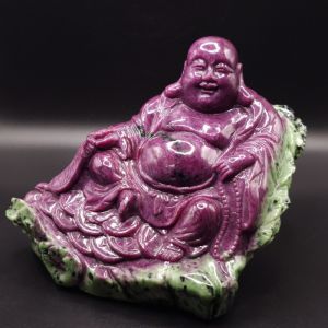 Tượng ngài Di Lạc đá ruby thiên nhiên ( Vip ) - ĐRB1146