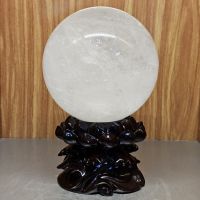 Quả Cầu Phong Thủy Đá Thạch Anh Trắng Thiên Nhiên ĐK:13cm - Hợp Mệnh kim, thủy - QCTAH141