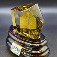 Trụ đá Thạch Anh Vàng (Cetrine) thiên nhiên bao kiểm định hợp mệnh Kim, Thổ - TĐTA1230