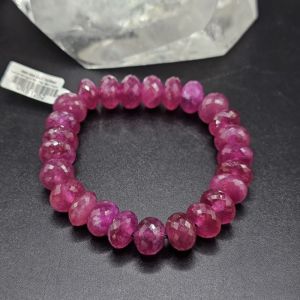 Vòng Tay Phong Thủy Đá Ruby đỏ Thiên Nhiên Size Hạt ~12ly (VIP) - VRB1252