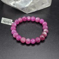 Vòng Tay Phong Thủy Đá Ruby Thiên Nhiên Size Hạt ~9ly - VRB1238