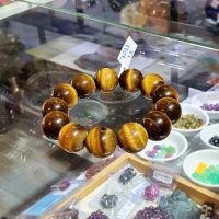 Vòng Tay Đá Mắt Hổ Thiên Nhiên Vàng Nâu 16li - VTCT0015