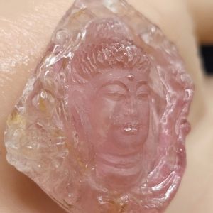 Diện ngài thích ca đá quý tourmaline thiên nhiên - TML100