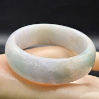 Vòng tay bản liền Ngọc Cẩm Thạch Type A thiên nhiên Ni57.5 - 9NHD06