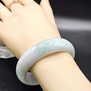 Vòng tay bản liền Ngọc Cẩm Thạch Type A thiên nhiên Ni56.5 - 9NHD24