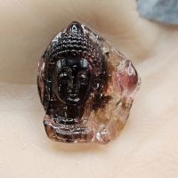 Diện Phật Thích Ca đá quý Tourmaline đa sắc - DP457