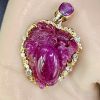 tuong-rong-om-chau-deo-co-da-quy-ruby-luc-yen-cao-cap-vip-trrb204 - ảnh nhỏ  1