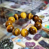 Vòng Tay Đá Mắt Hổ Thiên Nhiên Vàng Nâu 18li - VTCT0016