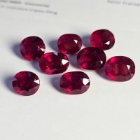 Mặt đá quý ruby đỏ facet thiên nhiên cao cấp - Bao kiểm định - RB315