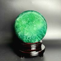 Quả Cầu Phong Thủy Xanh Lá Đá Fluorite Thiên Nhiên ĐK:15cm - Hợp mệnh mộc, hỏa - QCXL1111