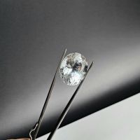 Mặt đá quý Topaz trắng tự nhiên hình oval trọng lượng 75ct - TP1218