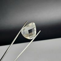 Mặt đá quý Topaz trắng tự nhiên hình giọt nước trọng lượng 26ct - TP1222