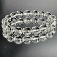 Vòng tay đá thạch anh trắng thiên nhiên Size 10ly - Hợp mệnh Kim Thủy - VTTA250
