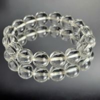 Vòng tay đá thạch anh trắng thiên nhiên Size 12ly - Hợp mệnh Kim Thủy - VTTA253