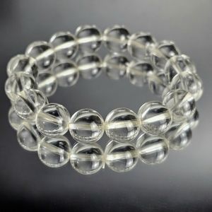 Vòng tay đá thạch anh trắng thiên nhiên Size 12ly - Hợp mệnh Kim Thủy - VTTA253