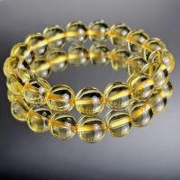 Vòng tay đá thạch anh vàng thiên nhiên Size 10ly - Hợp mệnh Kim Thổ - VTTA100