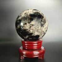 Quả Cầu Phong Thủy Thạch Anh Đen Thiên Nhiên Size ĐK: 11cm - Hợp Mệnh Thủy Mộc - QCTAĐ1103