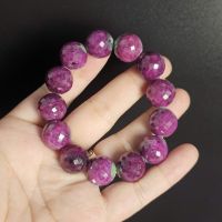 Vòng Tay Phong Thủy Đá Ruby đỏ cắt facet Thiên Nhiên Size Hạt 15ly (VIP) - VRB940