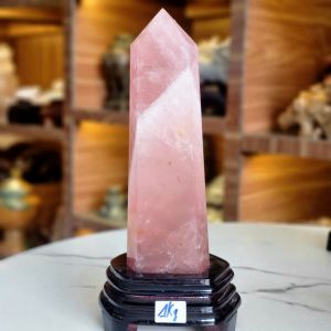 Trụ đá Thạch Anh Hồng thiên nhiên loại A hợp mệnh Hỏa, Thổ - TĐTA915