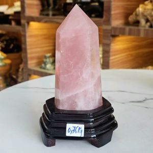 Trụ đá Thạch Anh Hồng thiên nhiên loại A hợp mệnh Hỏa, Thổ - TĐTA932