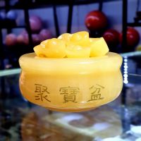 Bát Tụ Bảo Đá Ngọc Hoàng Long Thiên Nhiên Size Trung - BTBCT0002