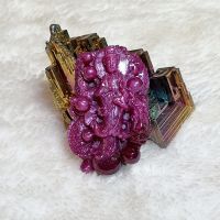Tượng Quán Thế Âm Bồ Tát Cưỡi Rồng Đá Ruby Thiên Nhiên - MPCT39