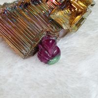 Hồ Ly Chín Đuôi Đá Ruby Thiên Nhiên  Size Trung  - HLCT0011