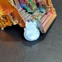 Hồ Ly Chín Đuôi Đá Aquamarine Thiên Nhiên - HLCT0042