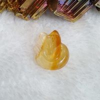 Hồ Ly Chín Đuôi Đá Mã Não Vàng Thiên Nhiên - HLCT0053