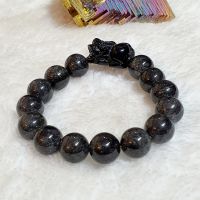 Vòng Tay Tỳ Hưu Đá Thạch Anh Đen Thiên Nhiên Size 12li - VTCT0077