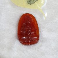 Bản Mệnh A Di Đà Đá Mã Não Đỏ Thiên Nhiên Độ Mệnh Cho Người Tuổi Tuất, Hợi - PHM0020
