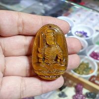 Bản Mệnh Bất Động Minh Vương Đá Mắt Hổ Vàng Nâu Thiên Nhiên Độ Mệnh Cho Người Tuổi Dậu - PHM0026