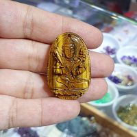 Bản Mệnh Hư Không Tạng Bồ Tát Đá Mắt Hổ Vàng Nâu Thiên Nhiên Độ Mệnh Cho Người Tuổi Sửu, Dần - PHM0030